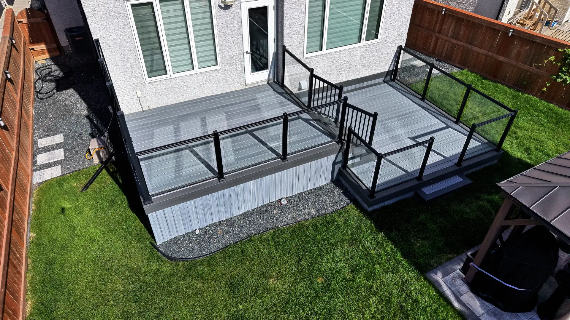 Deck — Left View captured by PrairieView Aerial