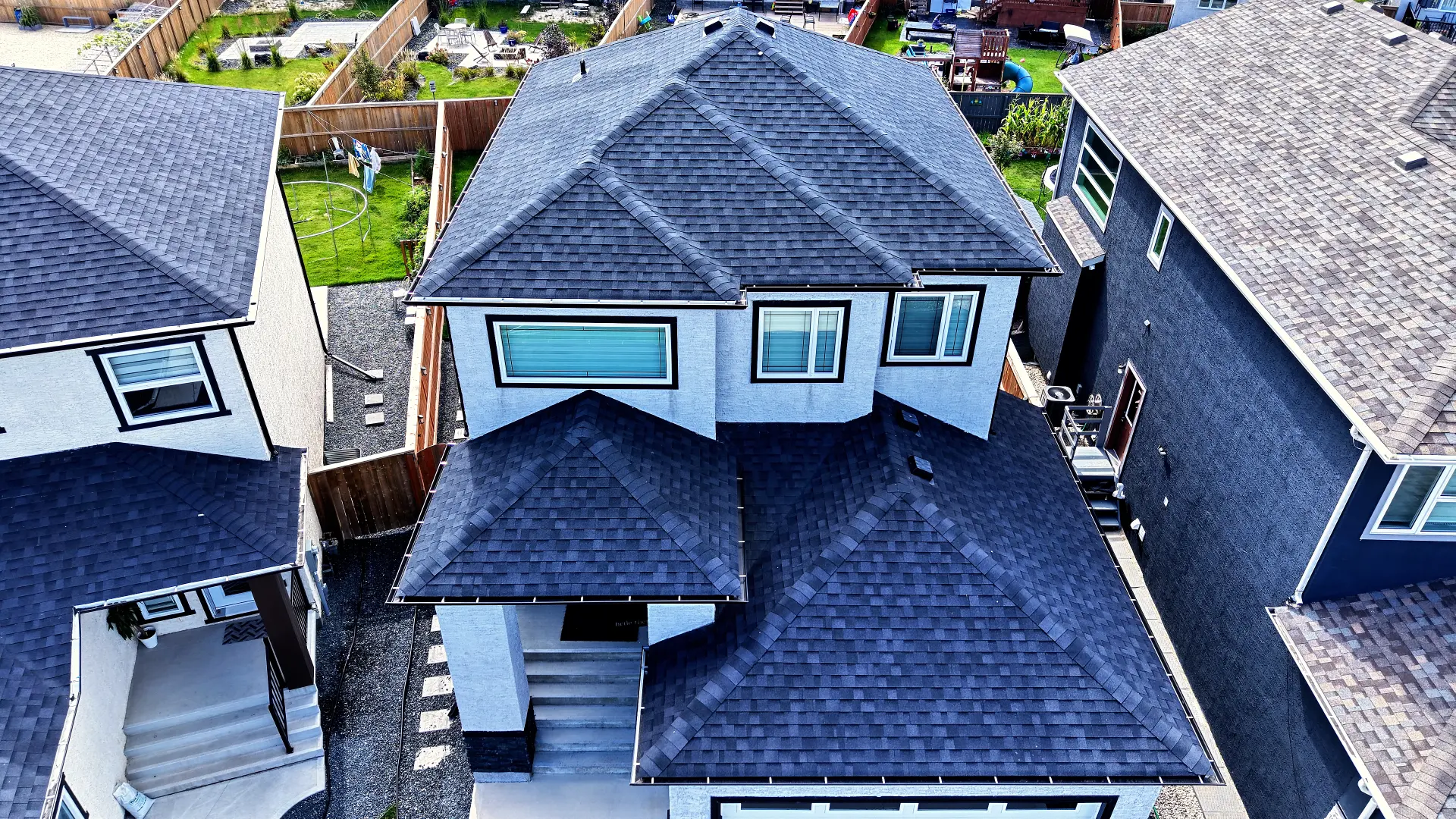 Roof — Front View captured by PrairieView Aerial